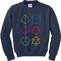 Roll Dungeons & Dragons Line Art Series Kids Sweatshirt