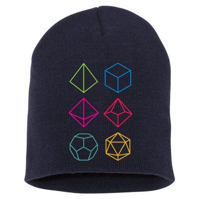 Roll Dungeons & Dragons Line Art Series Short Acrylic Beanie