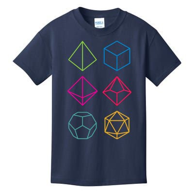 Roll Dungeons & Dragons Line Art Series Kids T-Shirt