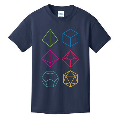 Roll Dungeons & Dragons Line Art Series Kids T-Shirt