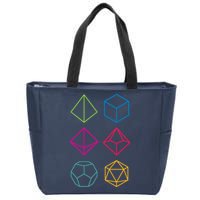 Roll Dungeons & Dragons Line Art Series Zip Tote Bag