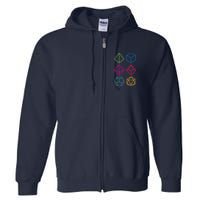 Roll Dungeons & Dragons Line Art Series Full Zip Hoodie