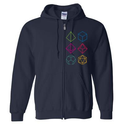 Roll Dungeons & Dragons Line Art Series Full Zip Hoodie