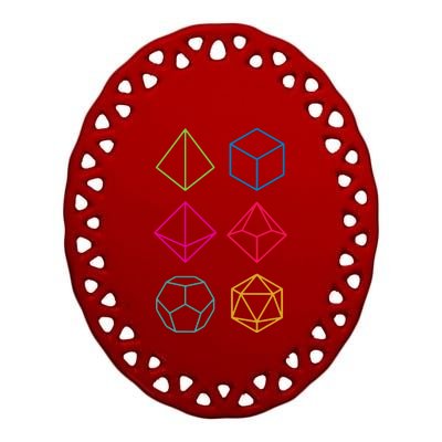 Roll Dungeons & Dragons Line Art Series Ceramic Oval Ornament