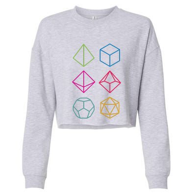 Roll Dungeons & Dragons Line Art Series Cropped Pullover Crew