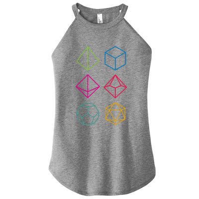 Roll Dungeons & Dragons Line Art Series Women's Perfect Tri Rocker Tank