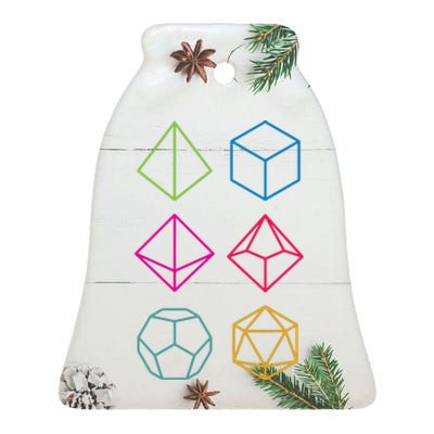 Roll Dungeons & Dragons Line Art Series Ceramic Bell Ornament