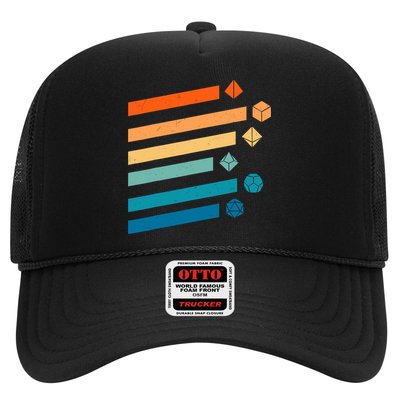 Retro Dungeons Dice D20 Dragons Fantasy Gaming Trucker Hat