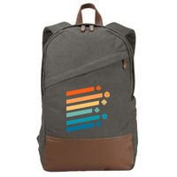 Retro Dungeons Dice D20 Dragons Fantasy Gaming Cotton Canvas Backpack