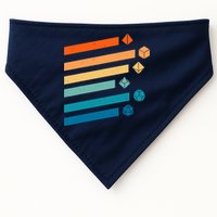 Retro Dungeons Dice D20 Dragons Fantasy Gaming USA-Made Doggie Bandana