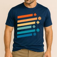 Retro Dungeons Dice D20 Dragons Fantasy Gaming Performance Shirt