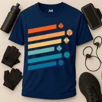 Retro Dungeons Dice D20 Dragons Fantasy Gaming Performance Shirt
