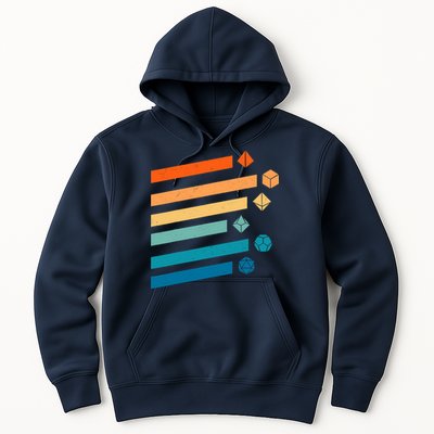 Retro Dungeons Dice D20 Dragons Fantasy Gaming Hoodie
