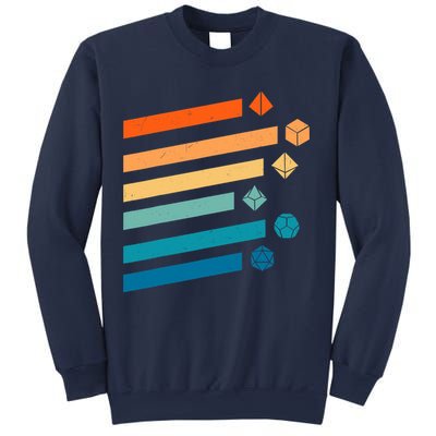 Retro Dungeons Dice D20 Dragons Fantasy Gaming Sweatshirt