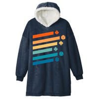 Retro Dungeons Dice D20 Dragons Fantasy Gaming Hooded Wearable Blanket