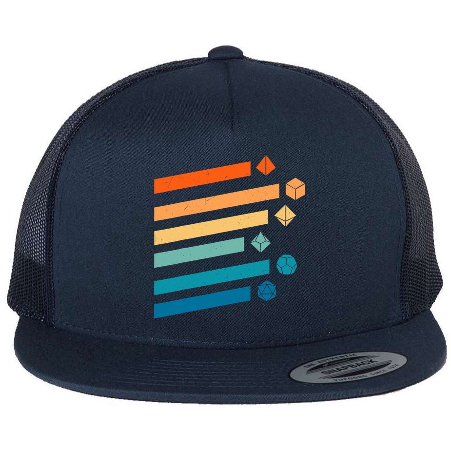 Retro Dungeons Dice D20 Dragons Fantasy Gaming Flatbill Hat