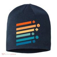 Retro Dungeons Dice D20 Dragons Fantasy Gaming Sustainable Beanie
