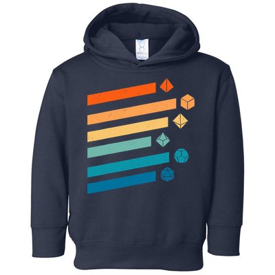 Retro Dungeons Dice D20 Dragons Fantasy Gaming Toddler Hoodie