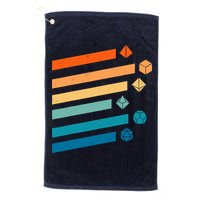 Retro Dungeons Dice D20 Dragons Fantasy Gaming Golf Towel