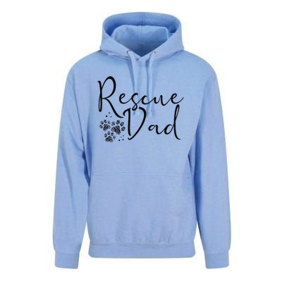 Rescue Dad Dog Cat Animal Rescuing Fathers Day Unisex Surf Hoodie