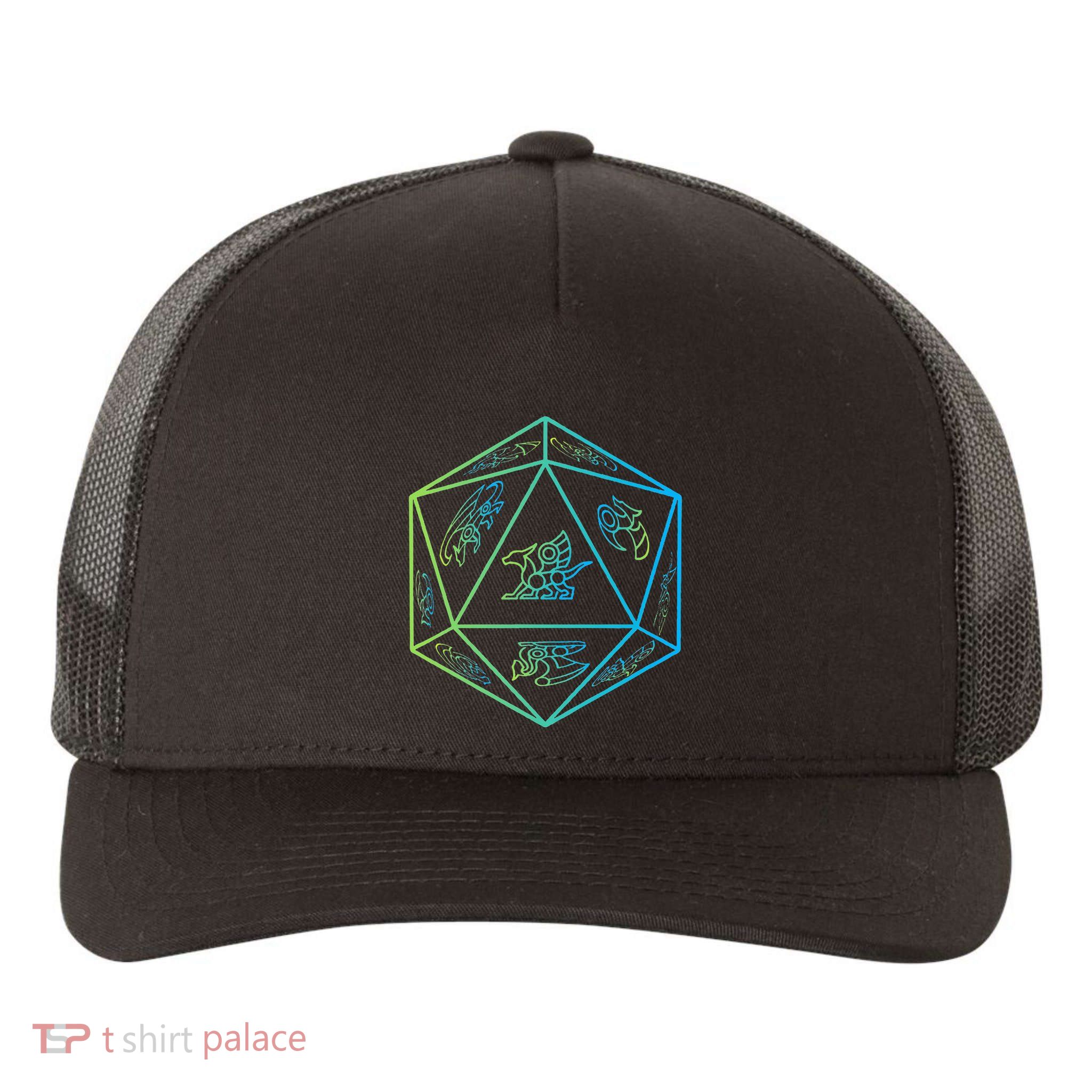 RPG Dragon Dice Polyhedral  RPG  Yupoong Adult 5-Panel Trucker Hat