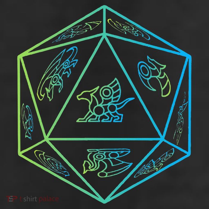 RPG Dragon Dice Polyhedral  RPG  11oz C Handle Ceramic Mug