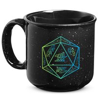 RPG Dragon Dice Polyhedral  RPG  15oz Campfire Ceramic Mug