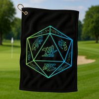 RPG Dragon Dice Polyhedral  RPG  Golf Towel