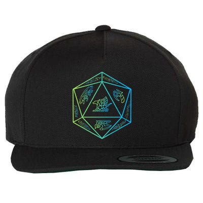 RPG Dragon Dice Polyhedral  RPG  Wool Snapback Cap