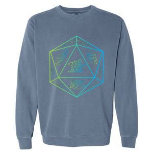 RPG Dragon Dice Polyhedral  RPG  Garment-Dyed Sweatshirt