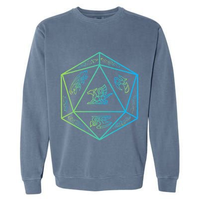 RPG Dragon Dice Polyhedral  RPG  Garment-Dyed Sweatshirt