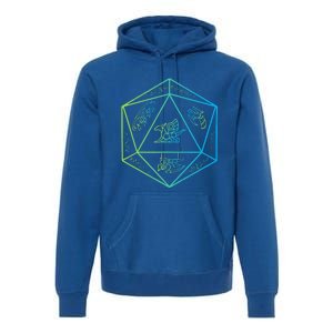 RPG Dragon Dice Polyhedral  RPG  Premium Hoodie