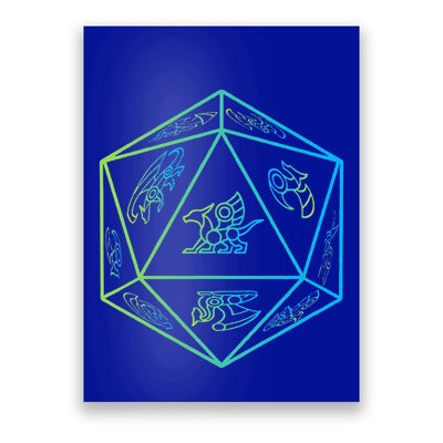 RPG Dragon Dice Polyhedral  RPG  Poster