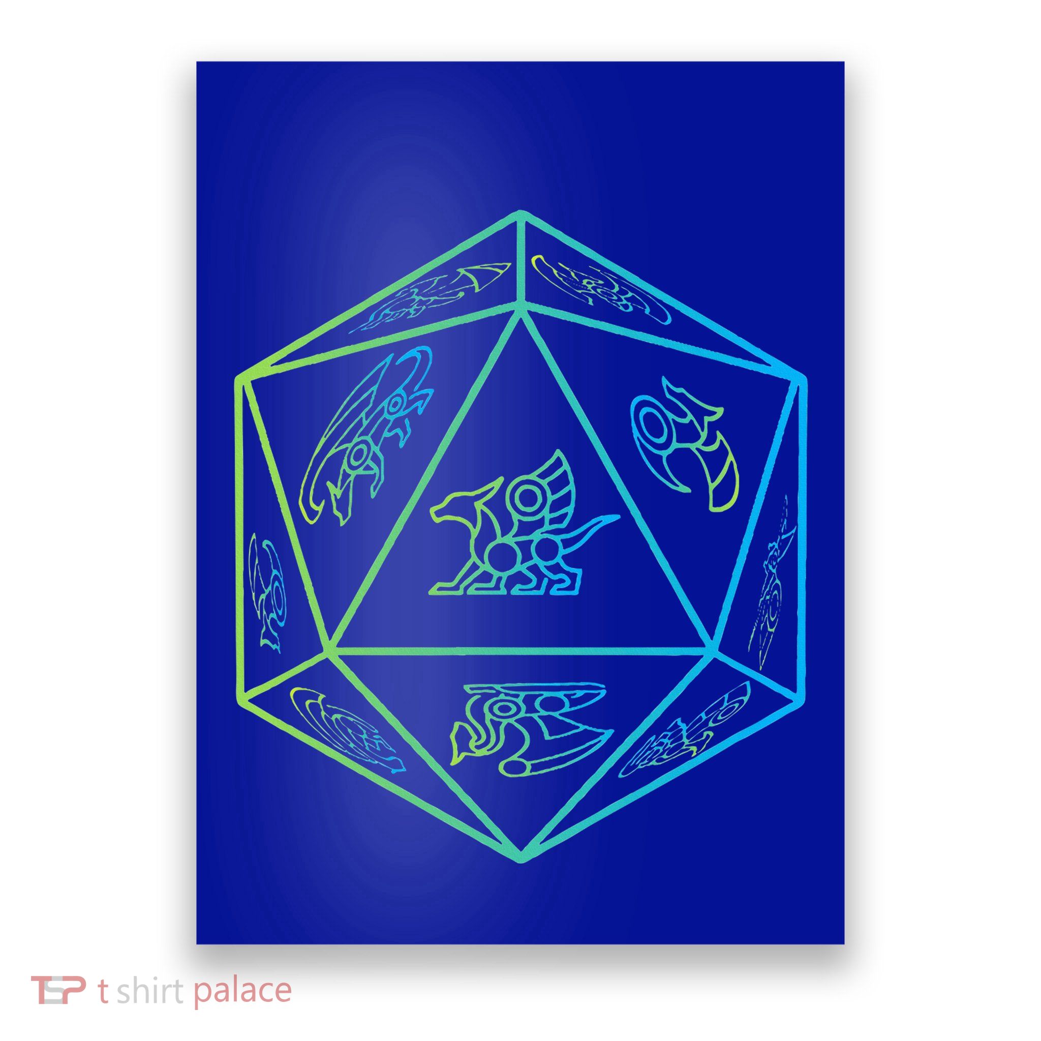 RPG Dragon Dice Polyhedral  RPG  Poster