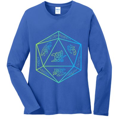 RPG Dragon Dice Polyhedral  RPG  Ladies Long Sleeve Shirt