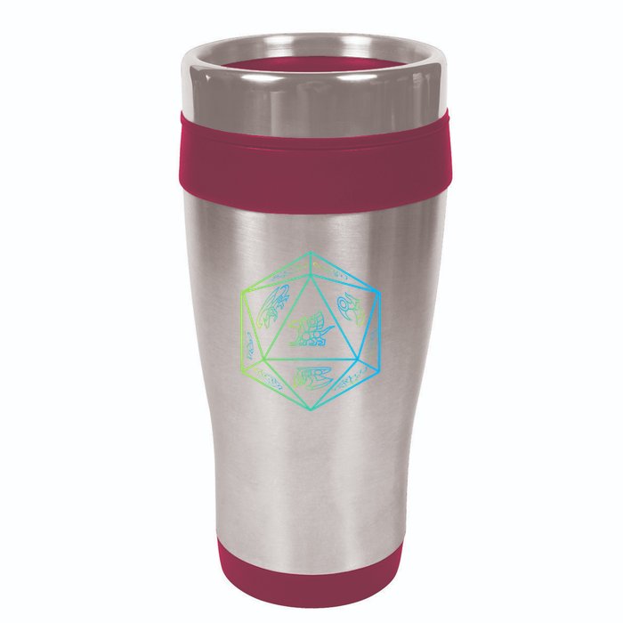 RPG Dragon Dice Polyhedral  RPG  16oz Travel Tumbler
