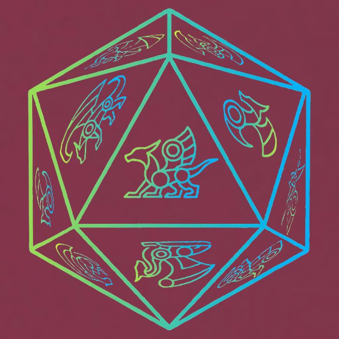 RPG Dragon Dice Polyhedral  RPG  16oz Travel Tumbler
