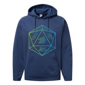 RPG Dragon Dice Polyhedral  RPG  Performance Fleece Hoodie