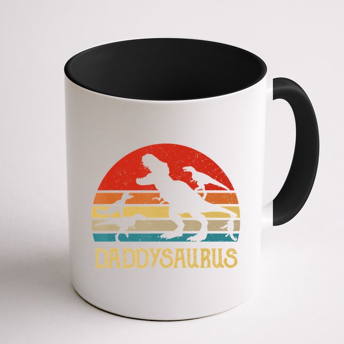 Retro Daddy Dinosaur Daddysaurus Fathers Day Mug