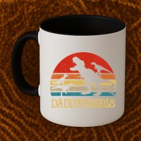 Retro Daddy Dinosaur Daddysaurus Fathers Day Mug