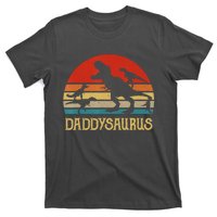 Retro Daddy Dinosaur Daddysaurus Fathers Day T-Shirt