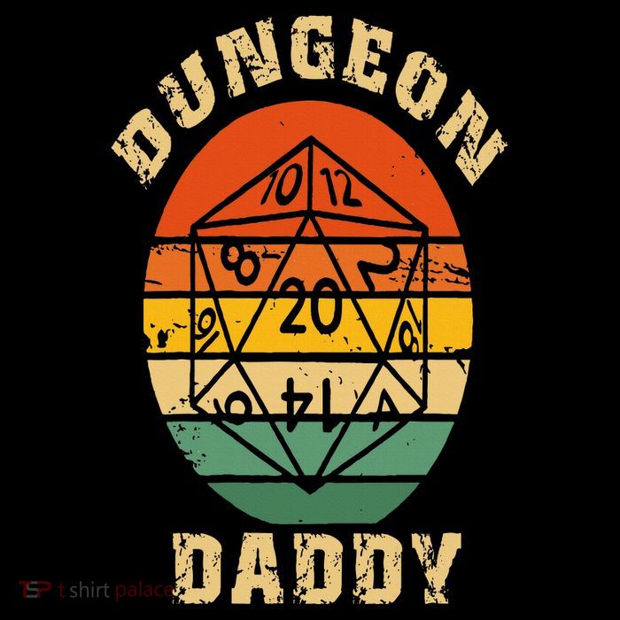 Retro Dungeon Daddy Fathers Day 16 in Basic Backpack