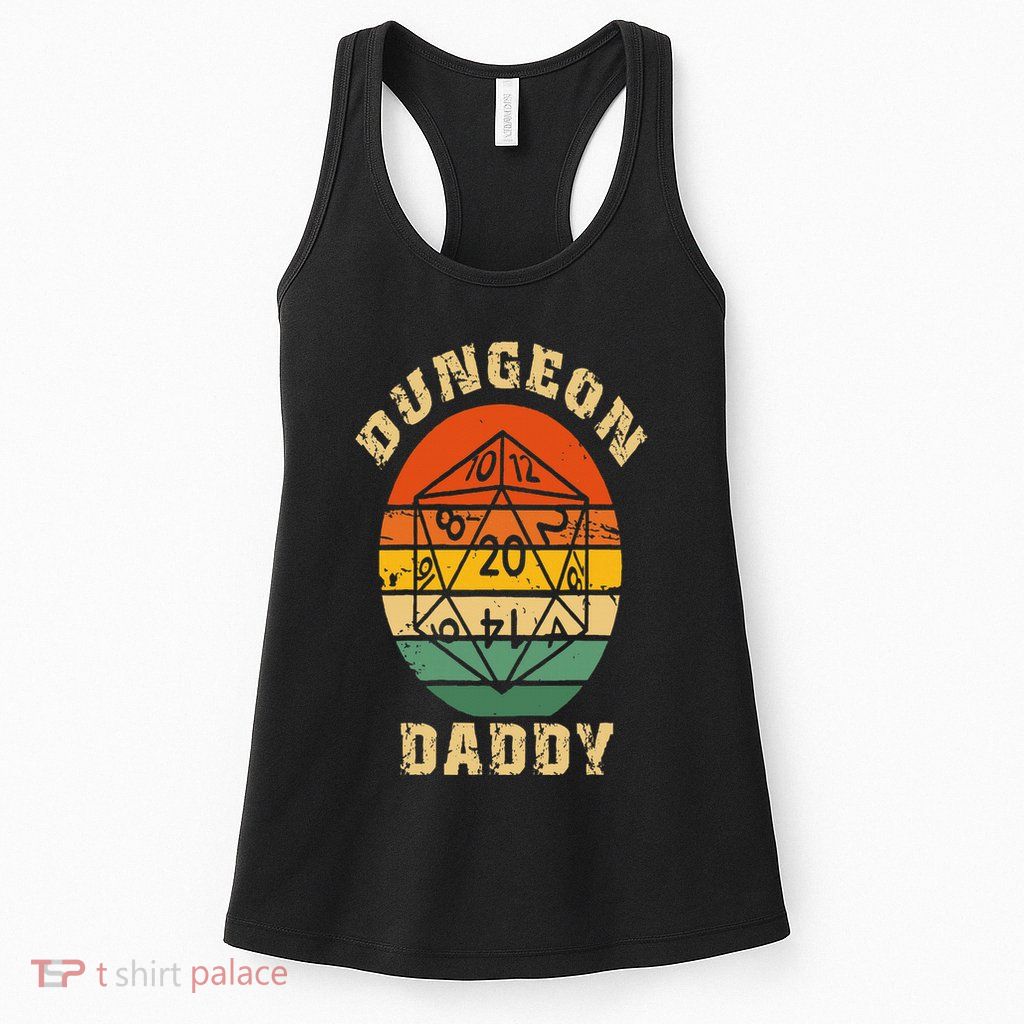 Retro Dungeon Daddy Fathers Day Womens Tank Top