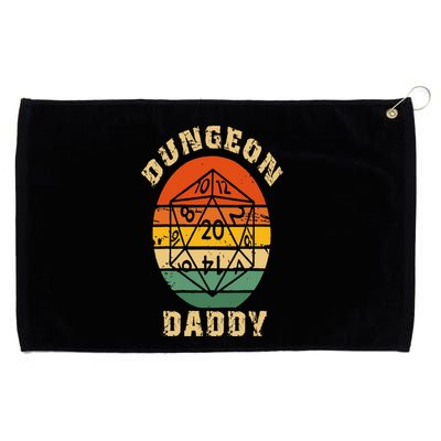 Retro Dungeon Daddy Fathers Day Grommeted Golf Towel