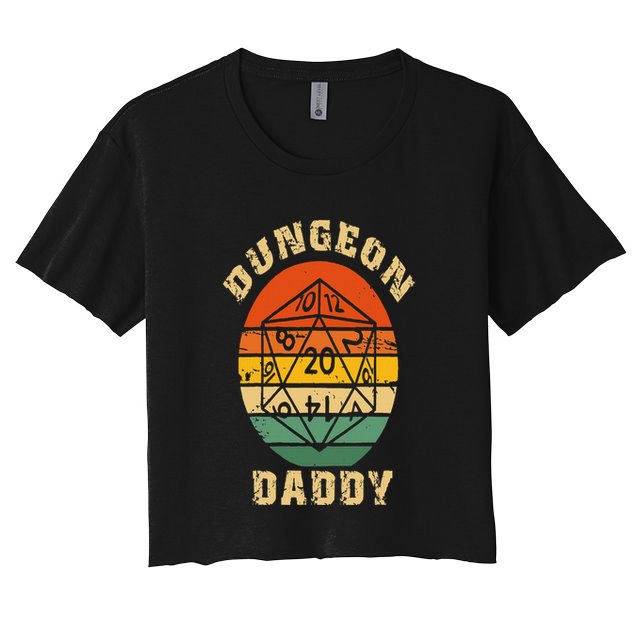 Retro Dungeon Daddy Fathers Day Crop Top