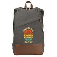 Retro Dungeon Daddy Fathers Day Cotton Canvas Backpack