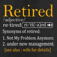 Retired Definition Dad Funny Retirement Party Garment-Dyed Fleece Hoodie