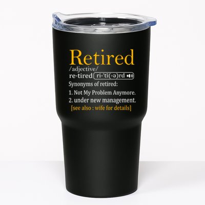 Retired Definition Dad Funny Retirement Party Tumbler