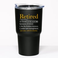Retired Definition Dad Funny Retirement Party Tumbler