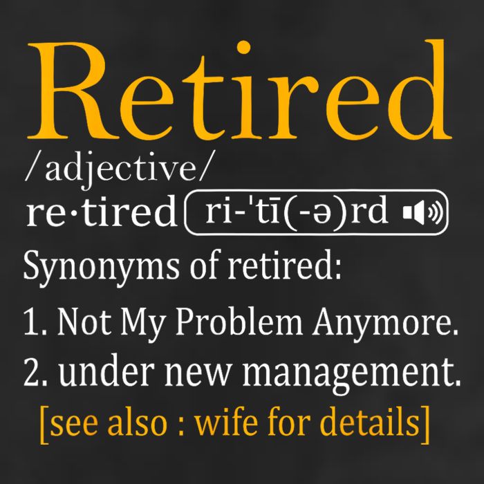 Retired Definition Dad Funny Retirement Party Tumbler